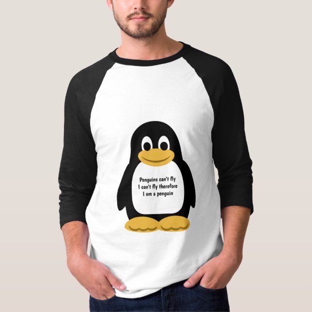 Camiseta Ilustração do pinguim (Frente)