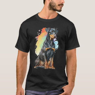 Camiseta Ilustração do Pinscher Dobermann Cão Canino Pet