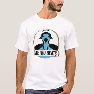 Camiseta Ilustração do pombo com fones de ouvido