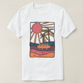 Camiseta Ilustração do rio Rafting
