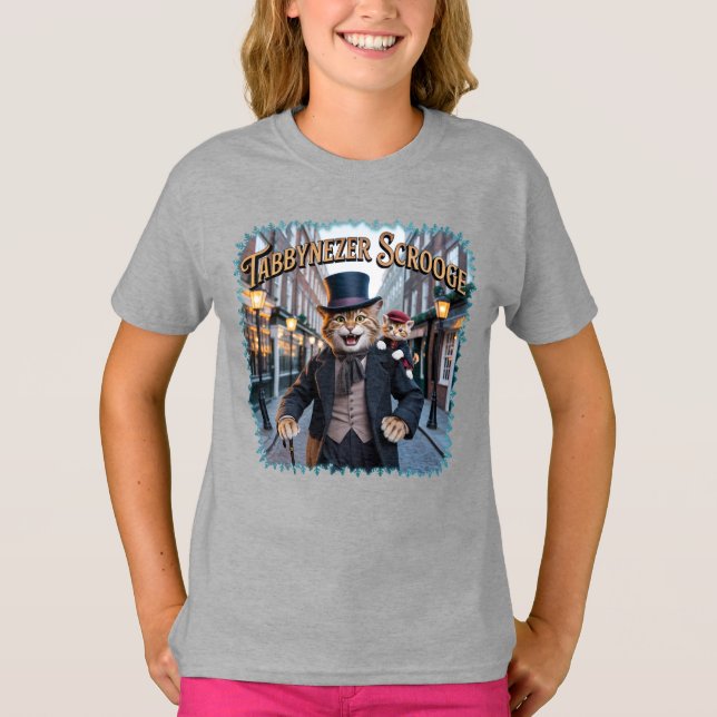 Camiseta Ilustração do Tabbynezer Scrooge – Tabby Scrooge (Frente)