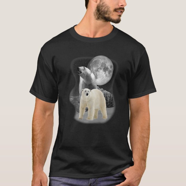 Camiseta Ilustração do Urso de Gelo Urso Polar 2 (Frente)