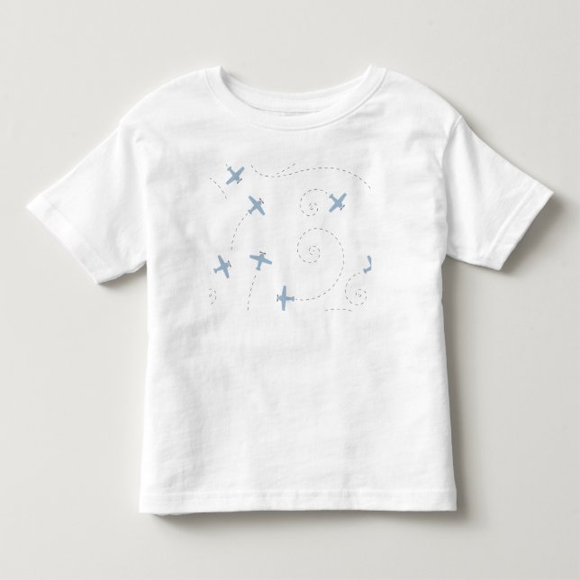 Camiseta ilustração do vôo do avião (Frente)