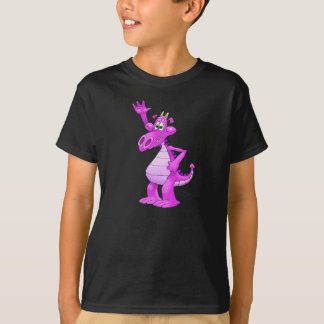 Camiseta Ilustração dos desenhos animados de um dragão de