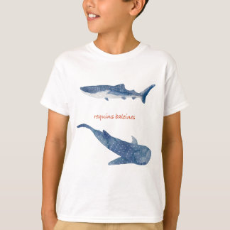 Camiseta Ilustração elegante de tubarão-baleia