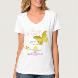 Camiseta Ilustração em Aquarela Brilhando Como Uma Garota