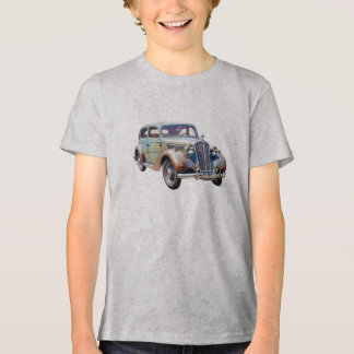 Camiseta Ilustração em Aquarela de Carro Clássico Vintage