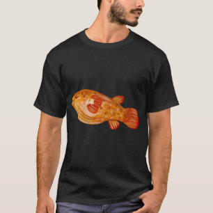 Camiseta Ilustração em aquarela de vida marinha oceano peix