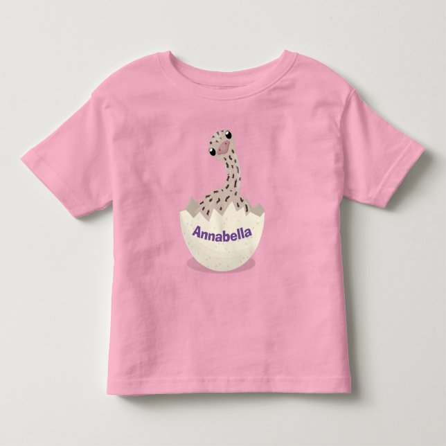 Camiseta Ilustração em desenho animado de avestruz bebê fof (Frente)