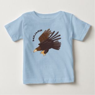 Camiseta ilustração engraçada de desenho animado com ág