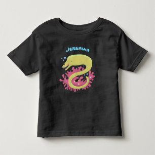 Camiseta Ilustração engraçada de desenho animado de enguia