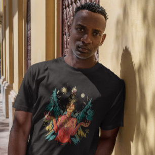 Camiseta Ilustração Espiritual de Mulher