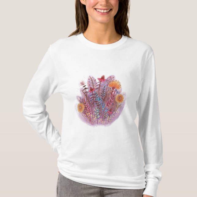 Camiseta ilustração floral (Frente)