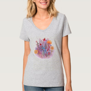 Camiseta ilustração floral
