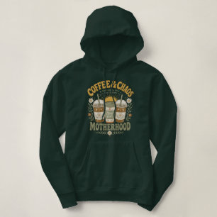 Camiseta Ilustração Floral de Café de Mãe Engraçada