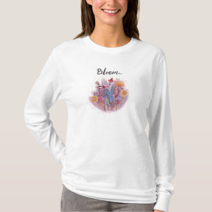 Camiseta ilustração floral do dia da Mãe