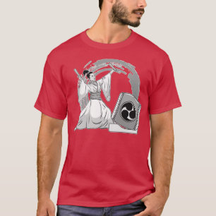 Camiseta Ilustração Gráfica do Drummer Mitsudomoe Taiko