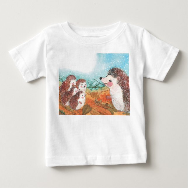 Camiseta Ilustração Hedgehogs (Frente)