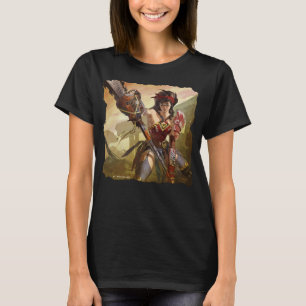 Camiseta Ilustração Infinita de Mulher Maravilha Atômica de