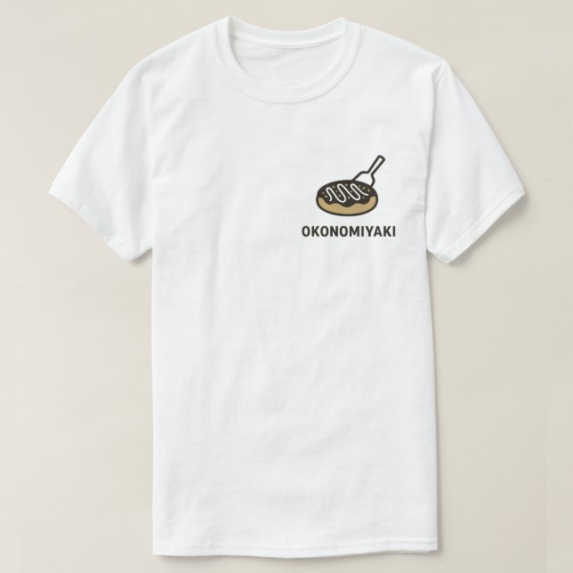 Camiseta Ilustração J.comida Cute Okonomiyaki (Frente do Design)