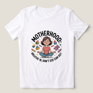 Camiseta Ilustração Mãe Respira Calma