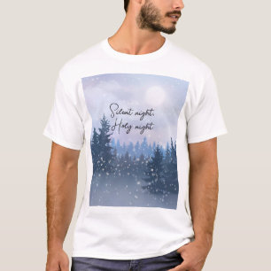 Camiseta Ilustração Mágica de inverno da Noite Silenciosa N
