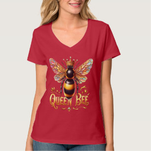 Camiseta Ilustração majestosa da rainha da abelha apresenta