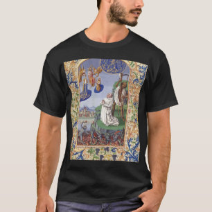 Camiseta Ilustração Medieval de São Bernardo de Claraval