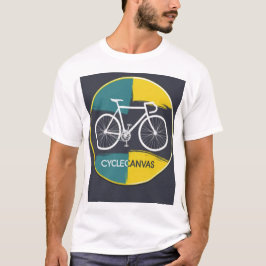 Camiseta Ilustração Mínima de Bicicleta – 