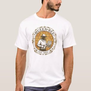 Camiseta Ilustração Minimalista de Abelha Rainha   Abelha R