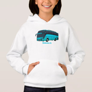 Camiseta Ilustração moderna do desenho animado do ônibus