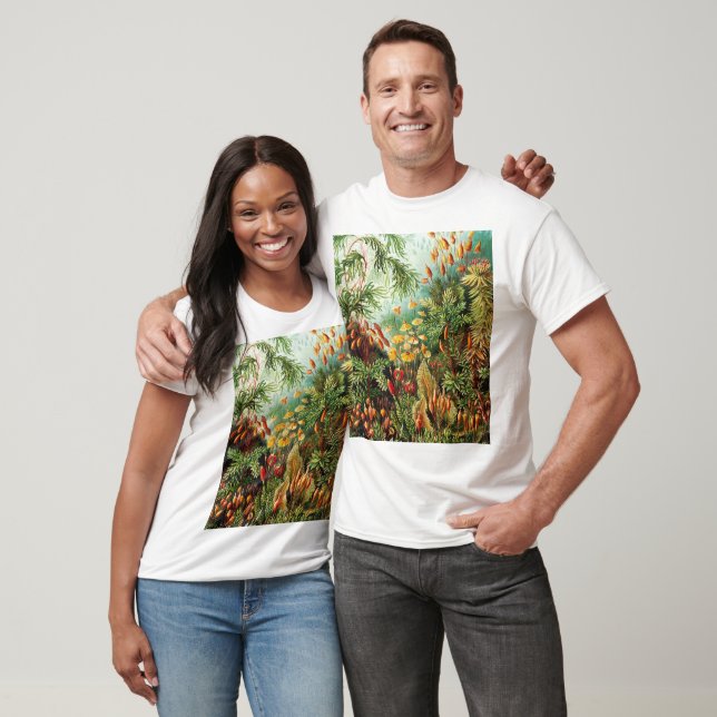 Camiseta Ilustração Muscinae de Ernst Haeckel (Unissex)