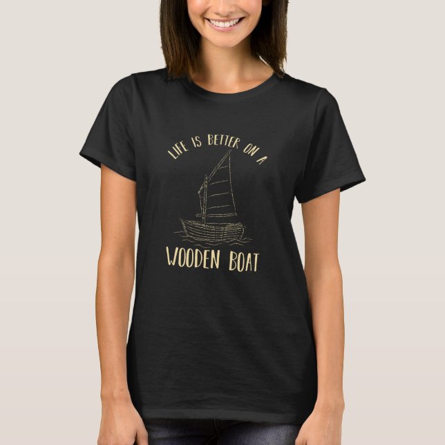 Camiseta Ilustração Náutica de Barco Marítimo (Frente)