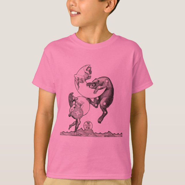 Camiseta Ilustração Noturna do Deus do Universo da Lua Cele (Frente)