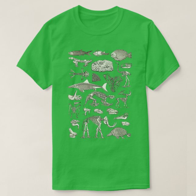 Camiseta Ilustração Paleontológica 6 (Frente do Design)