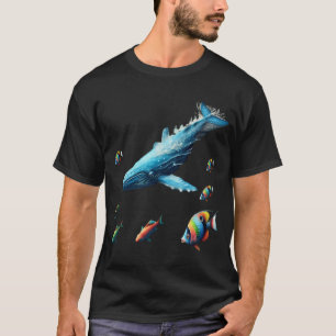 Camiseta Ilustração peixe truta marinha