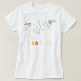 Camiseta Ilustração Personalizada de Caça aos Ovos da Pásco
