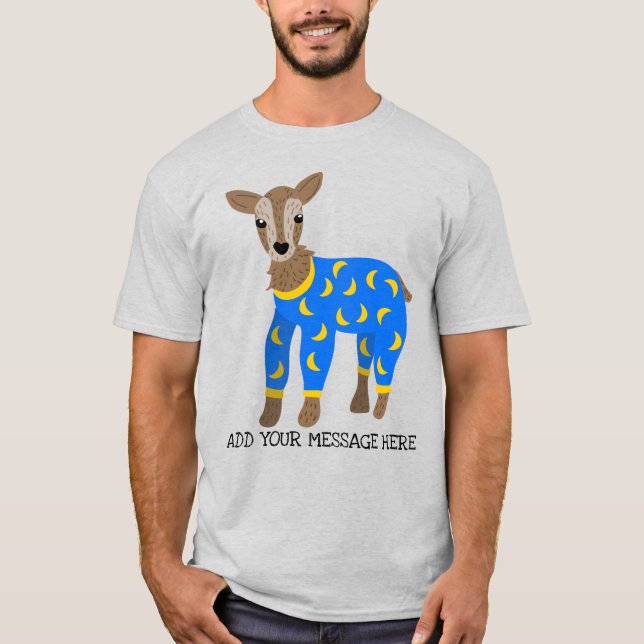 Camiseta Ilustração Personalizada de Pijamas de Visto de Ca (Frente)