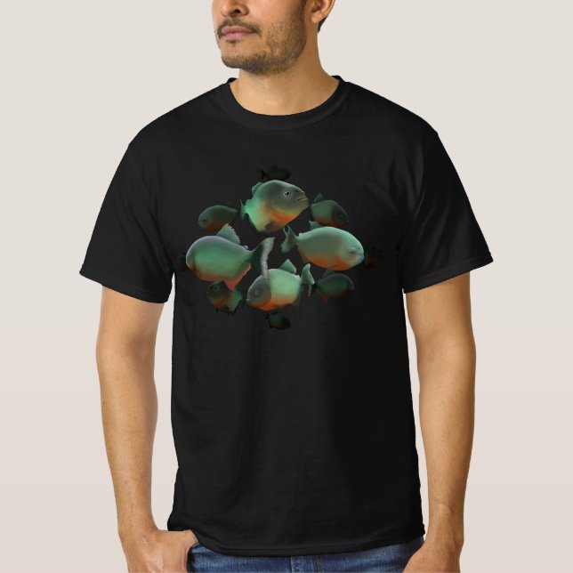 Camiseta Ilustração Piranhas (Frente)