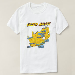 Camiseta Ilustração Pop Art África do Sul 