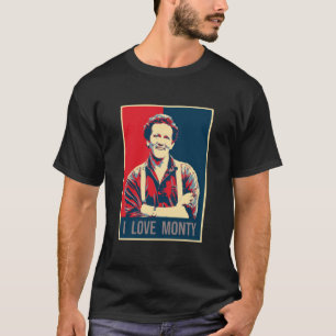 Camiseta Ilustração Pop Art I Love Monty Don TV Presenter