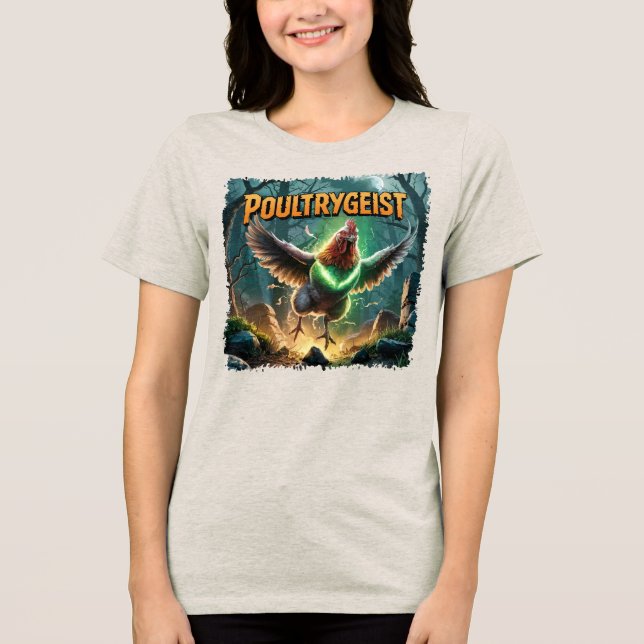 Camiseta Ilustração Poultrygeist Criatura Combo Funny (Frente)