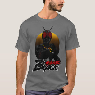 Camiseta Ilustração Preta-Cavaleiro Mascarado