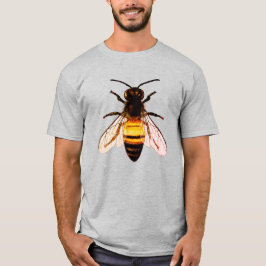Camiseta Ilustração Realista da Arte de Abelhas