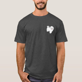 Camiseta Ilustração retrô fofa de maltês