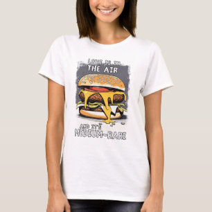 Camiseta Ilustração Retroativa de Citação Hilarious BURGER