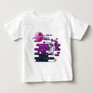 Camiseta Ilustração Retroativa do Astronauta Espacial Vibra