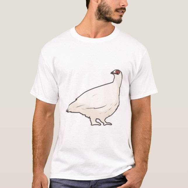 Camiseta Ilustração Rock Ptarmigan (Frente)