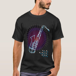 Camiseta Ilustração Saxofônica Legal Arte Moderna Saxofonis