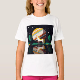 Camiseta Ilustração surrealista de um cavalo